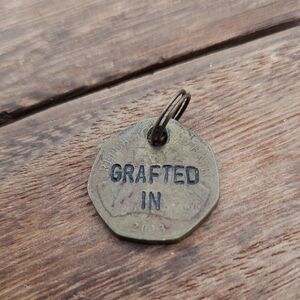 vintage Haiti‎ 1 Gourde coin that has been converted into a pendant.  P408